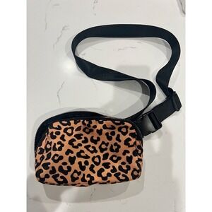 Everywhere Belt Bag 1L Leopard Print Orange Black Adjustable Strap